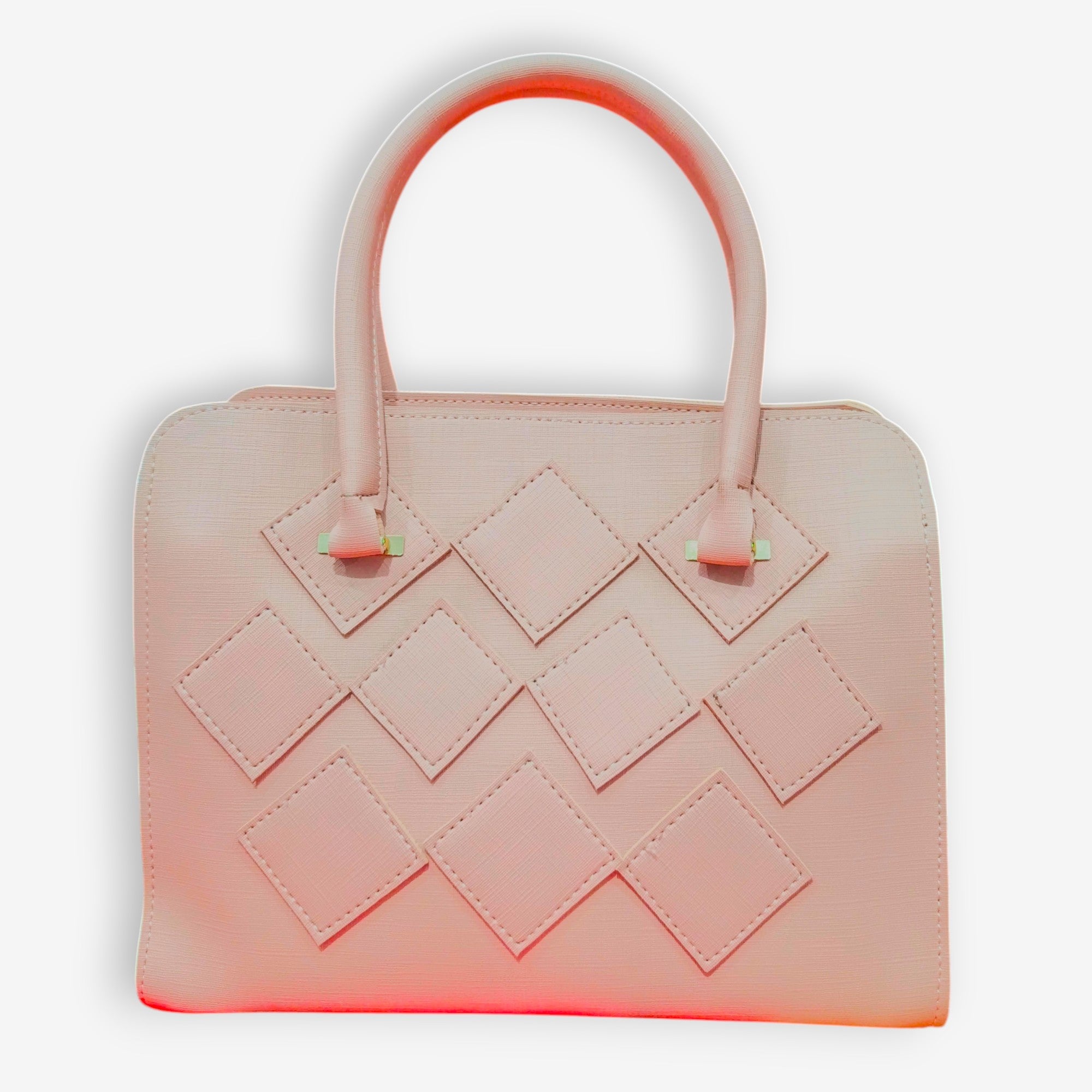 Diamond Structured Luxe Handbag