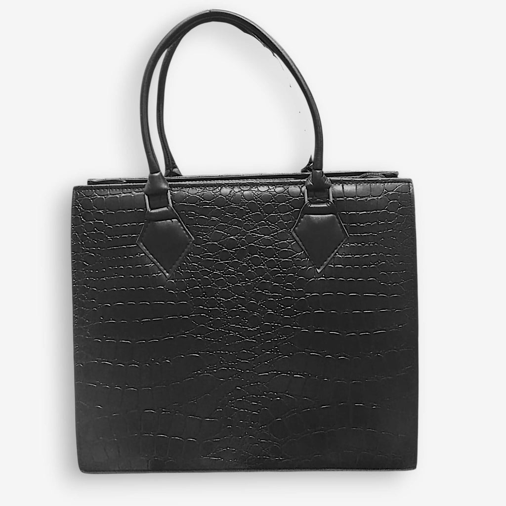 Croc Embossed 2-Piece Handbag Set
