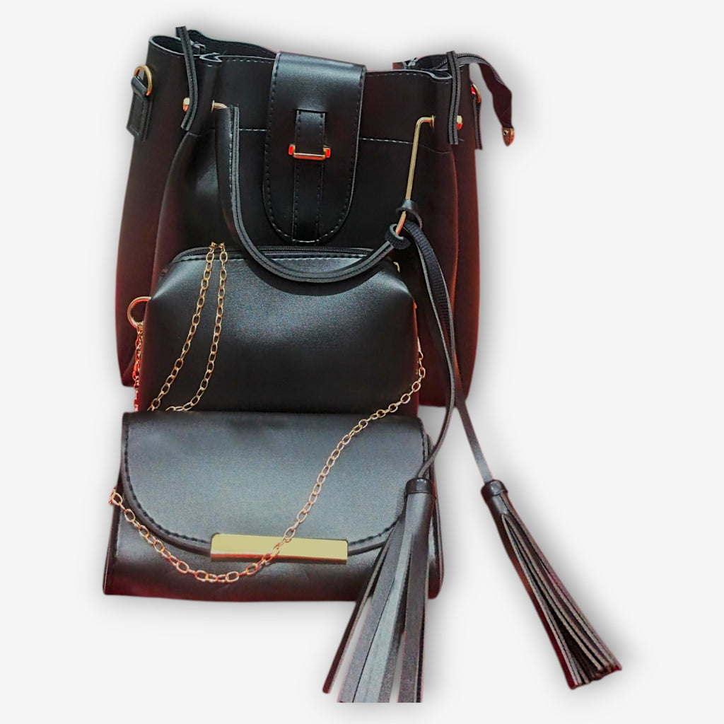 Trio Carry Set – Noir & Caramel Edition