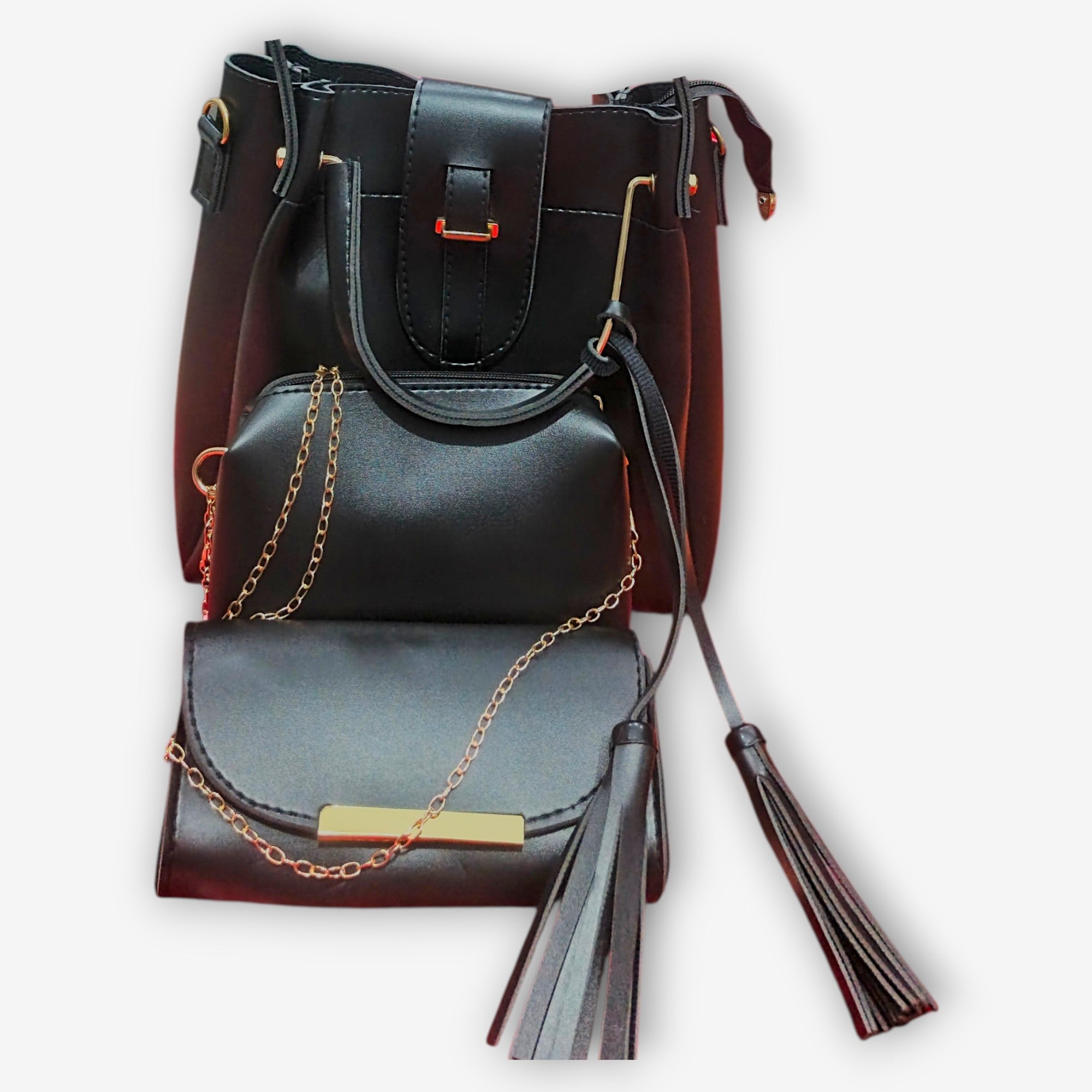 Trio Carry Set – Noir & Caramel Edition