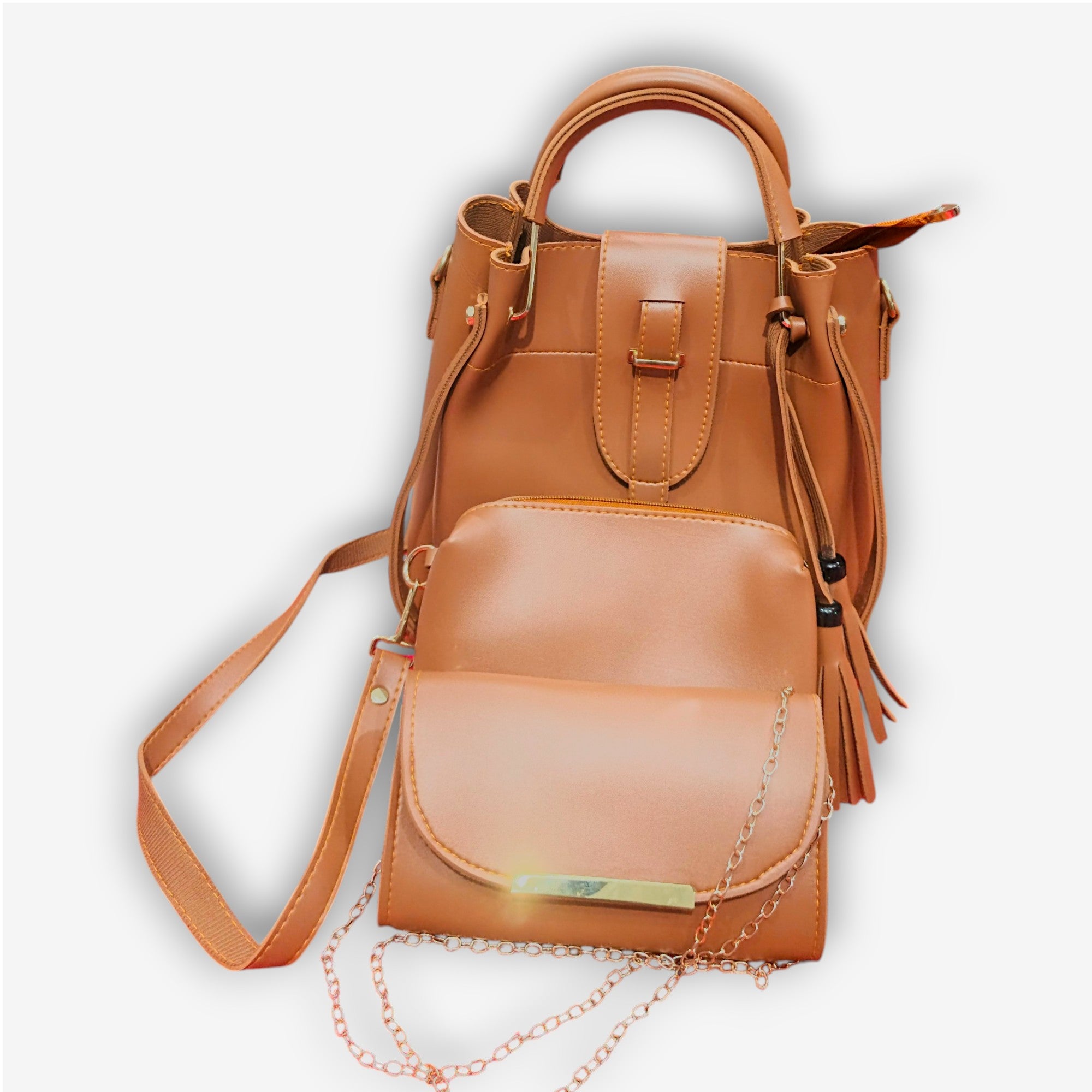 Trio Carry Set – Noir & Caramel Edition