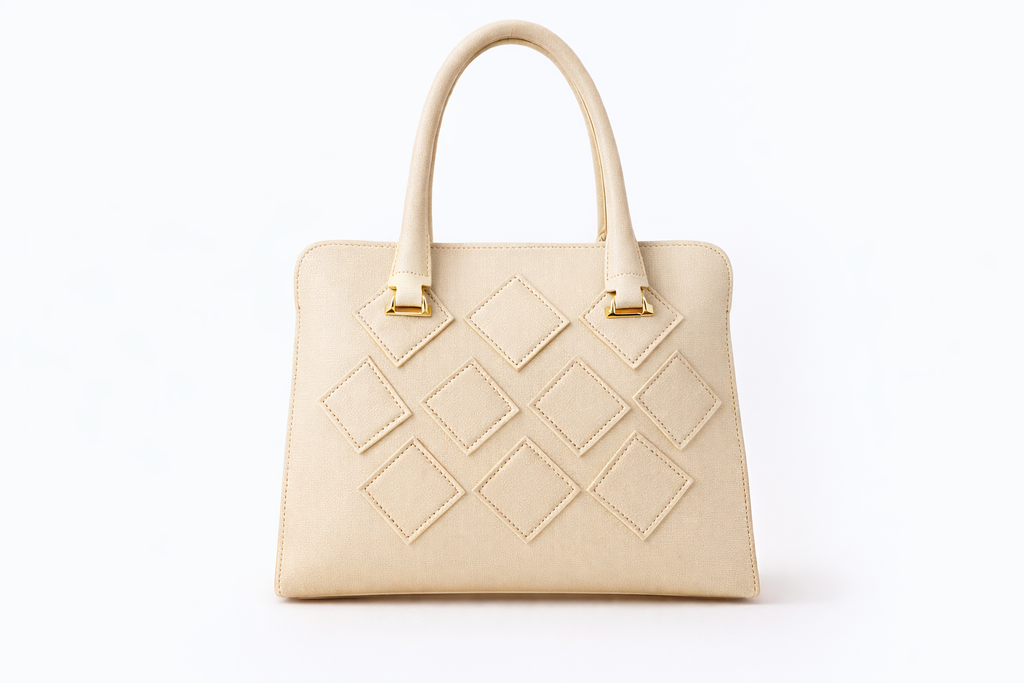 Diamond Structured Luxe Handbag