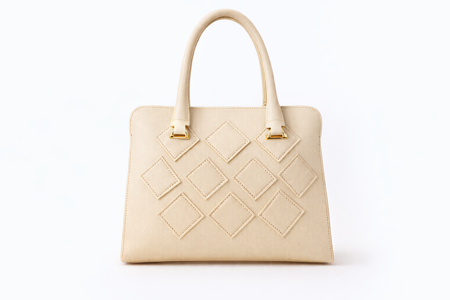 Diamond Structured Luxe Handbag