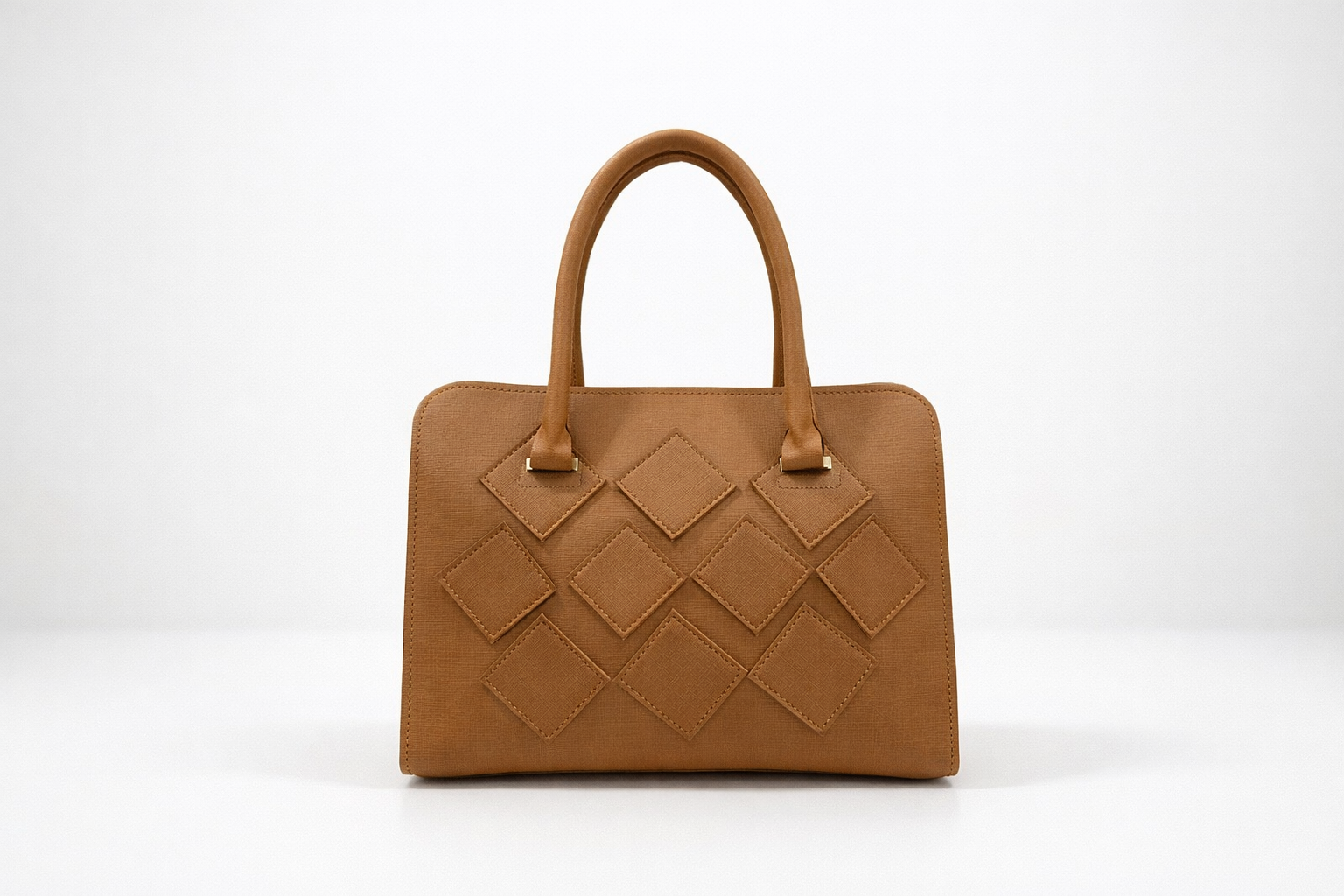 Diamond Structured Luxe Handbag